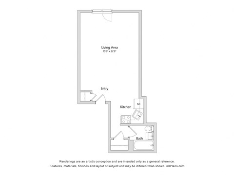 a floor plan of a bedroom apartment